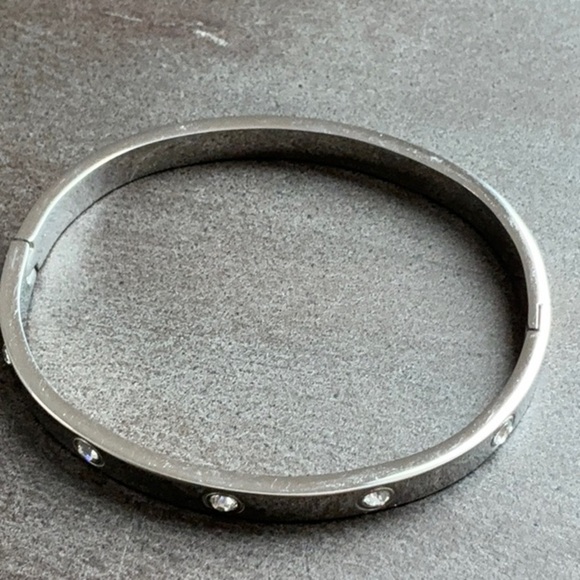 Stainless Steel Bracelet .925 with Rhinestones - Picture 1 of 1